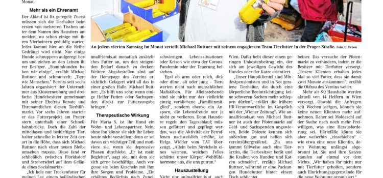 Auch für Tierhalter gibt es Sozialmärkte,  Wiener Zeitung 5.10.2022